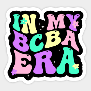 In My Bcba Era Groovy Applied Behavior Analysis Sticker